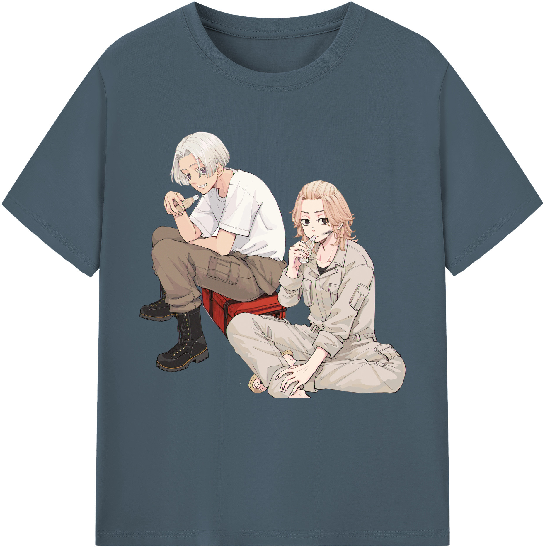 （画像用） 東京リベンジャーズ Tokyo Revengers 綿100％半袖Tシャツ（フロントプリント）
